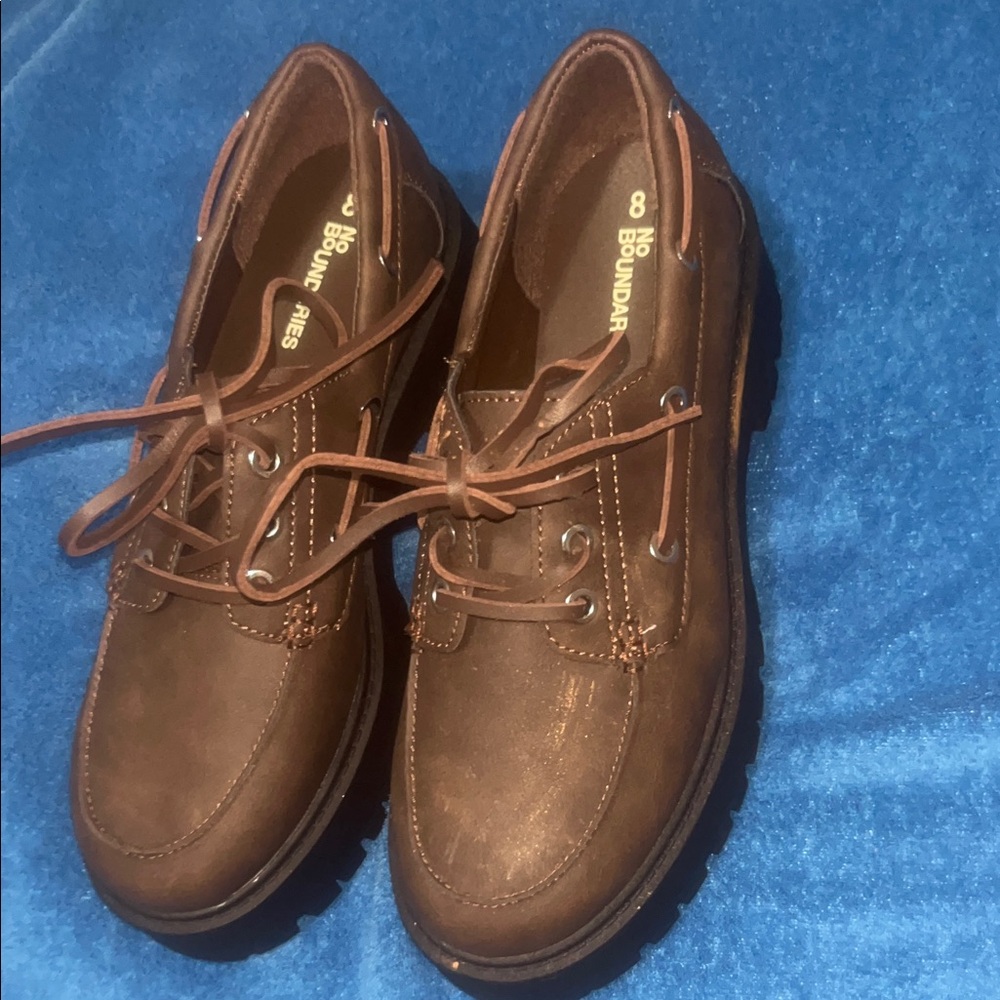 No Boundaries Brown Boat Shoes